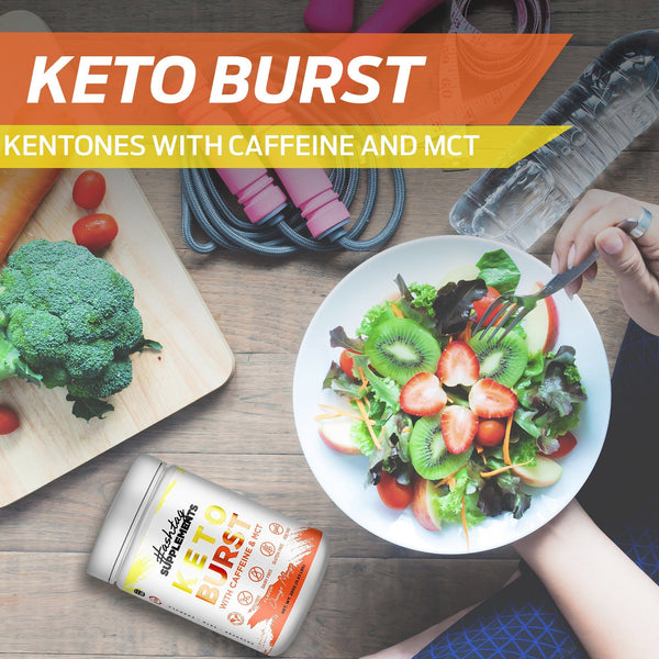 Keto Burst - BHB Kentones with Caffeine and MCT - Orange Mango Keto Burst - BHB Kentones With Caffeine And MCT - Orange Mango