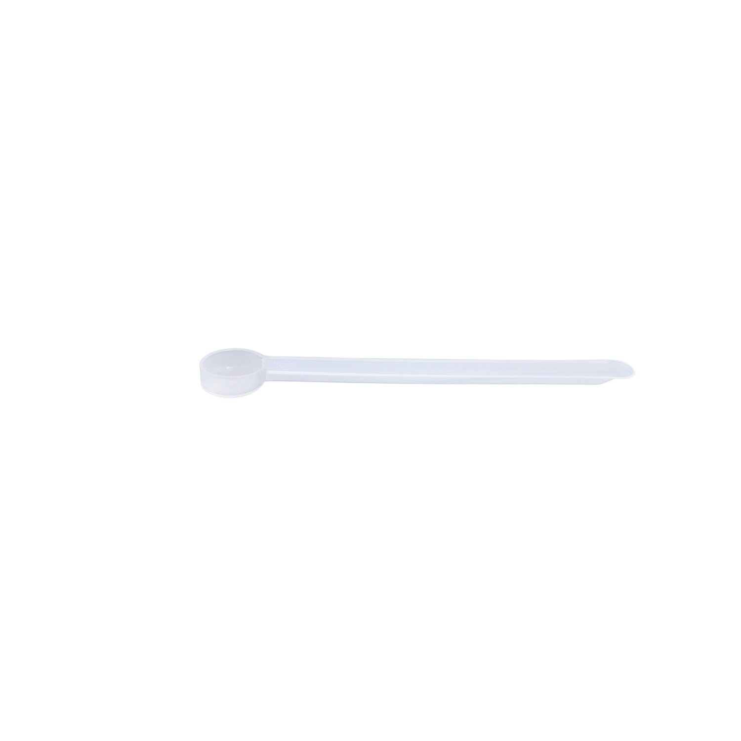 Plastic Measuring Scoop, Long Handle, 1/2 Teaspoon (2.5 mL - 2.5 CC) 5 Pack